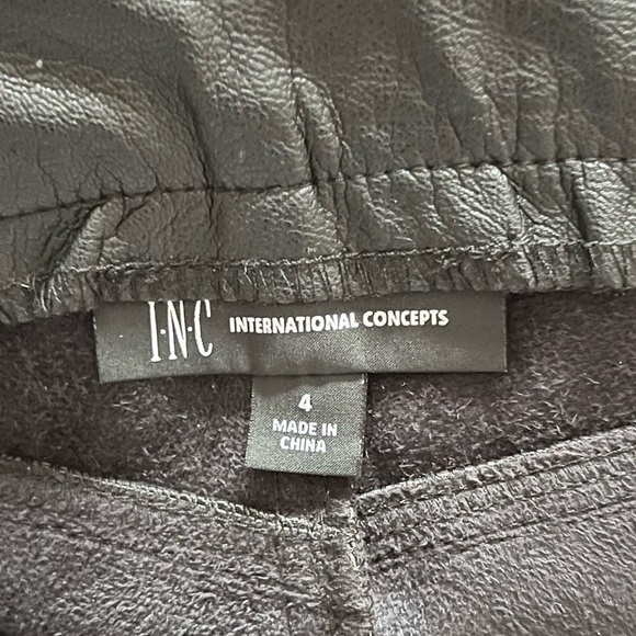 INC International Concept Black Faux Leather Pants 🖤 - Picture 5 of 9